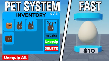 How To Make A Pet System in Roblox Studio!