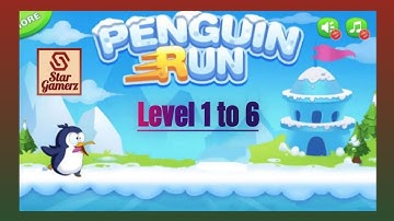 Penguin Run Level 1 to 6 | Have a fun with Penguin Run | Mario Run New Version