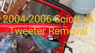 2004-2006 Scion xA Tweeter Speaker Removal 2004 2005 2006