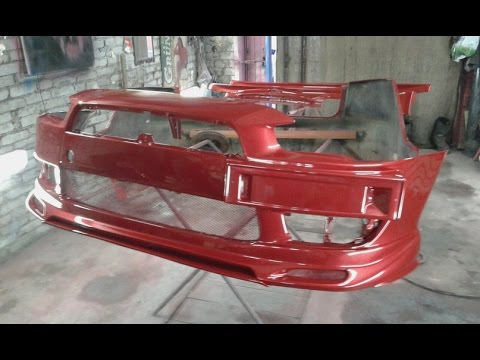 Mitsubishi Lancer X юбки для бампера #2 итог. Mitsubishi Lancer X юбки для бампера #2 итог.
