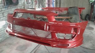 Mitsubishi Lancer X юбки для бампера #2 итог. Mitsubishi Lancer X юбки для бампера #2 итог.
