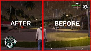 RAIN FIX MOD COMPARISON - GTA San Andreas Definitive Edition Mods