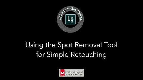 Simple Retouching In Lightroom Classic Using the Spot Removal Tool