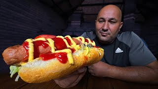 American hot dog for Big Chef!!!!! Street food!!!!!!