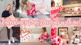 VALENTINE'S DAY DECORATE WITH ME \/\/ DECOR HAUL \/\/ 10 MINUTE CHICKEN FAJITA SALAD HUNGRYROOT RECIPE