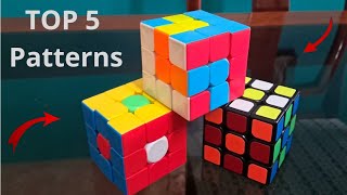 top 5 rubik's cube patterns