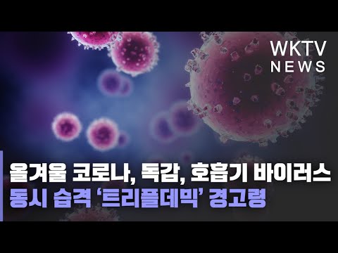 올겨울 코로나, 독감, 호흡기 바이러스 동시 습격 ‘트리플데믹’ 경고령