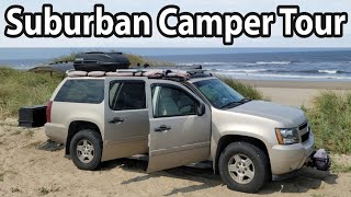 Suburban Camper Conversion Tour | SUV Camper Build