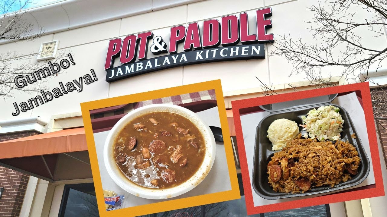 Pot & Paddle JAMBALAYA Kitchen in Denham Springs Louisiana trying