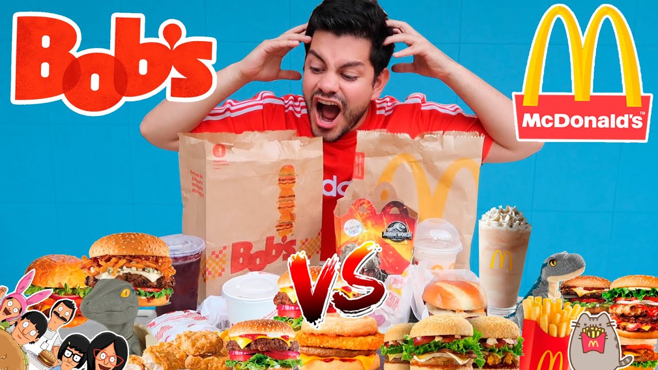 Comparando el MENU !!! de McDonalds VS BOBs BURGERS en BRASIL ¿Cuál es MEJOR?