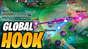 FRANCO GLOBAL HOOK 🤯 | Insane Cross-Map Hooks | MLBB  Gameplay Montage