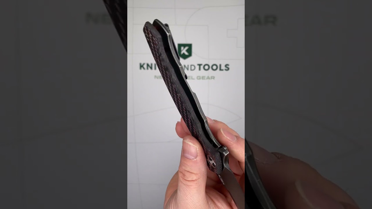Zero Tolerance 0452RDBW Blackwashed CPM S35VN, Red Carbon Fiber