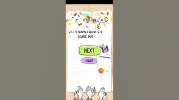 Brain Test Level 283 What is the number above 4?