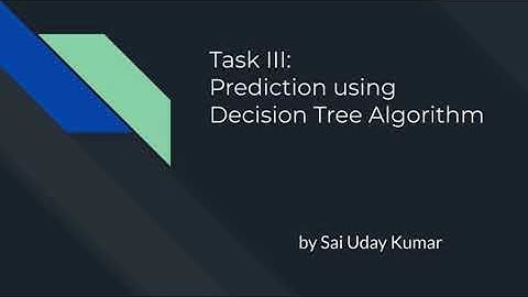 Sai Uday Kumar-Task 3 Decision Tree Classifier-Data Science & Business Analytics Internship-TSF