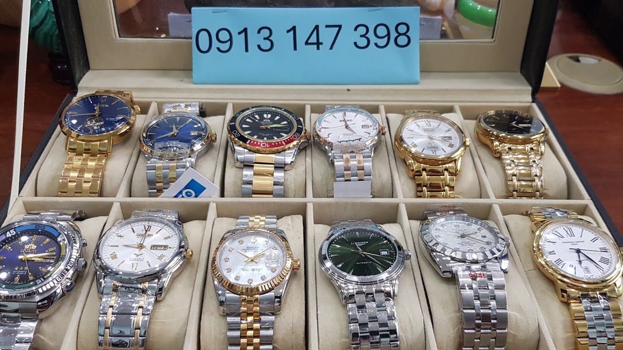 Tập 201: Đồng hồ đeo tay cơ tự động đời mới 12 chiếc