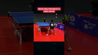 Never Take Kids Lightly In Table Tennis