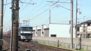 5084レ EF210 101 土山~東加古川間 大割上踏切 2013年4月