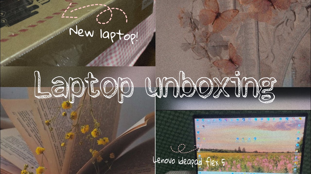Unboxing my new laptop// Lenovo ideapad flex 5 [aesthetic] YouTube