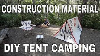 Construction Material DIY Tent #Camping