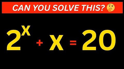 Math Olympiad Question (X=?) You Should Learn This Trick..