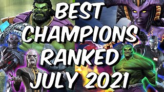 Myrde tricky overrasket Best Champions Ranked July 2021 - Seatin's Tier List - Marvel Contest of  Champions - YouTube