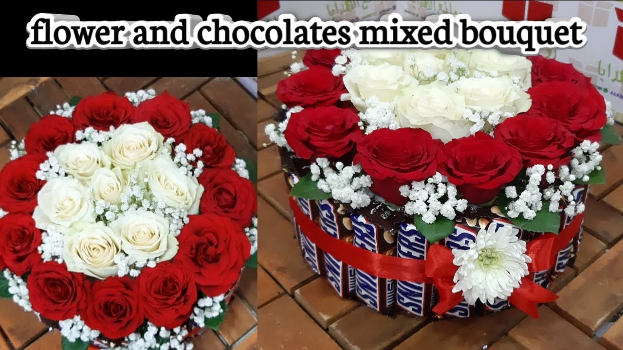Chocolate mold flower decorative bouquet