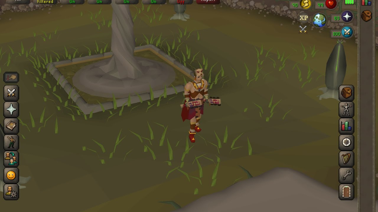 Blood moon set vs Hespori on OSRS mobile