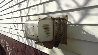 noisy field power venter Beckett oil burner service - YouTube