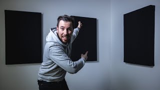 akustická pěna je předražená a nefunguje. udělej si akustický panel za 400 kč