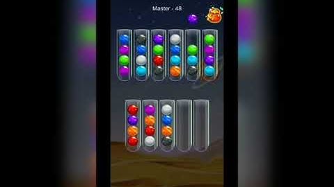 master golden bubble sort level 48