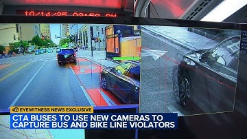 Some CTA buses to use new AI cameras to capture video of bus and bike lane parking violators