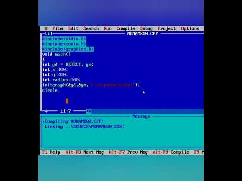 How To Draw A Circle Using C | Program To Draw Circle Using C/C++ ...