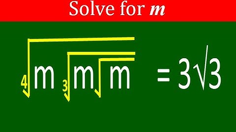 Math Olympiad Problem| Nested Radical Equation: Can You Solve?
