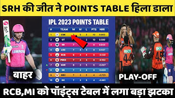 IPL 2023 Today Points Table | RR vs SRH After Match Points Table | Ipl 2023 Points Table