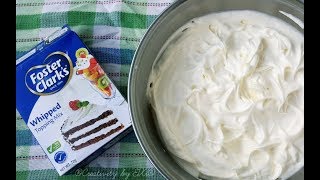 ২ মিনিটে কেক ডেকোরেশনের জন্য হুইপড ক্রিম | Foster clark's whipped cream | How to Make Whipped Cream screenshot 5