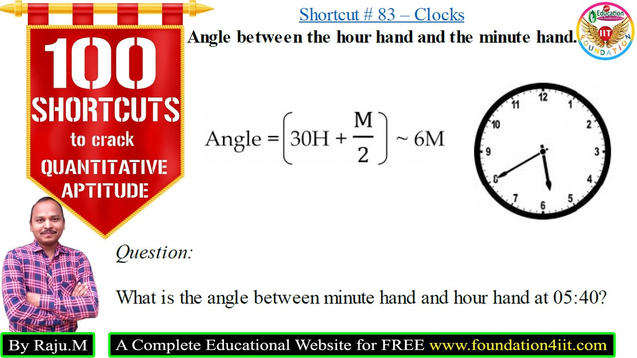 Clocks Problems Shortcut 83 Quantitative Aptitude Test YouTube clocks-problems-shortcut-83-quantitative-aptitude-test-youtube