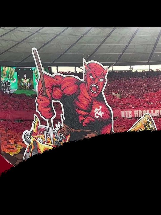 Germany 🇩🇪cup final Choreo from Kaiserslautern against Bayer Leverkusen