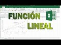 Función lineal en Excel