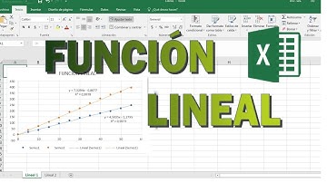 Función lineal en Excel