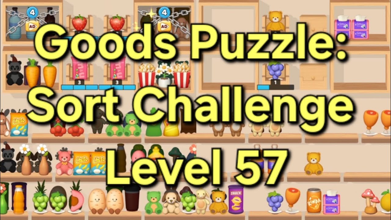 Goods Puzzle: Sort Challenge - Level 57 Goods Sorting