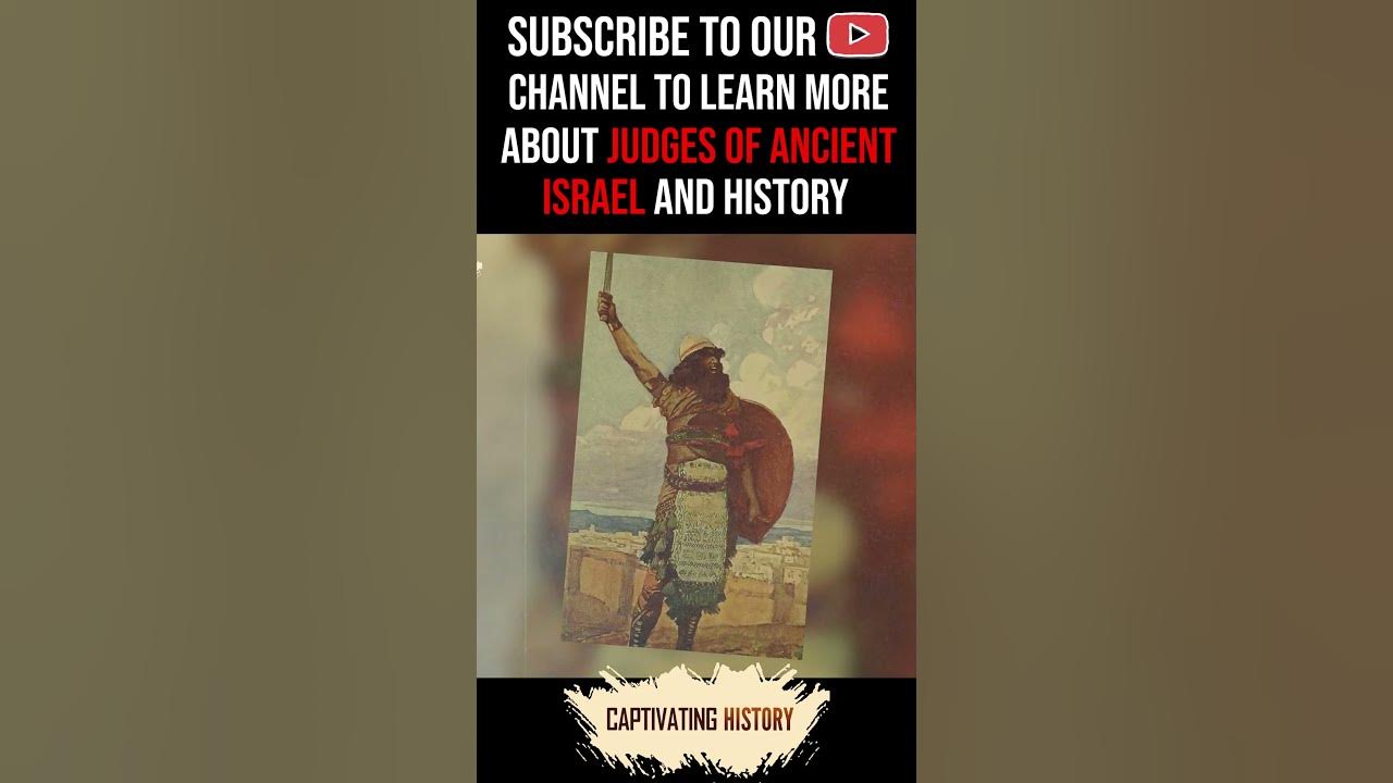 Who were the first judges according to the hebrew bible shorts youtube
