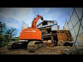 【135US】ショベルカー木造解体‼Excavator　パワーショベル　ユンボ Gopro