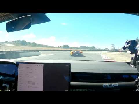 Alien Technology! Unplugged Performance Tesla Model S Plaid Passing Mclaren P1, Senna at Laguna Seca