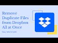 How to Remove All Duplicate Files from Dropbox in Just a Few Clicks and Seconds – Easy & Safe (2026)