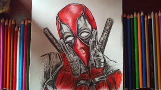 deadpool drawing - Timelapse (Ryan Reynolds ) #deadpool #ryanreynolds  #drawholic