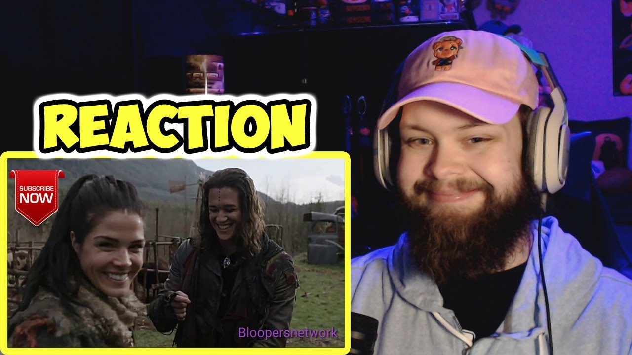 The 100 Season 4 Bloopers (REACTION!!!)