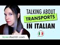 Transport related vocabulary in Italian