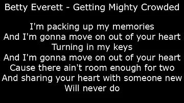 Northern Soul - Betty Everett - Getting Mighty Crowded - With Lyrics