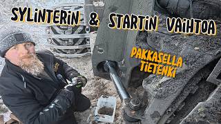 Sylinterin ja startin vaihtoa | Ponsse Buffalo