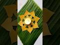 Banana Leaf Mandala Art 🌿 | Natural Leaf Decoration | Eco Craft